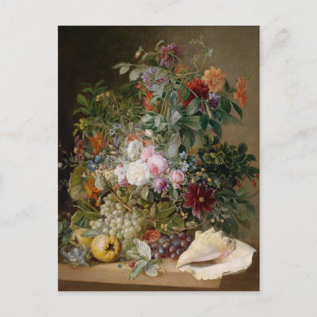 Blume Postkarte (Vorderseite)