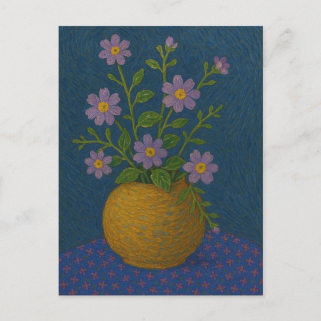 Blume Postkarte (Vorderseite)