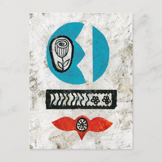 Blume Postkarte (Vorderseite)