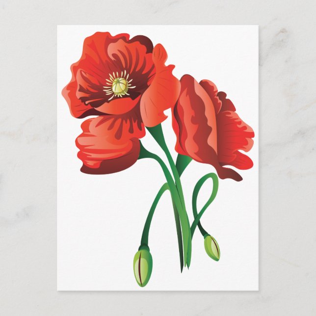 Blume Postkarte (Vorderseite)