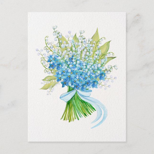Blume Postkarte (Vorderseite)