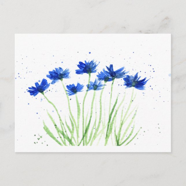 Blume Postkarte (Vorderseite)