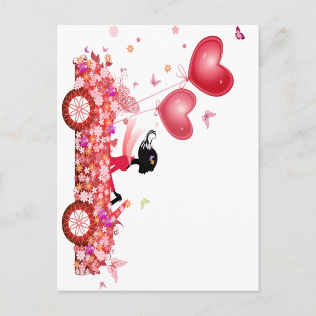 Blume Postkarte (Vorderseite)
