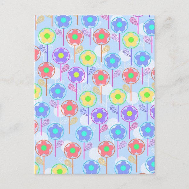 Blume Postkarte (Vorderseite)
