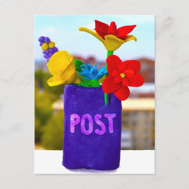 Blume Postkarte (Vorderseite)