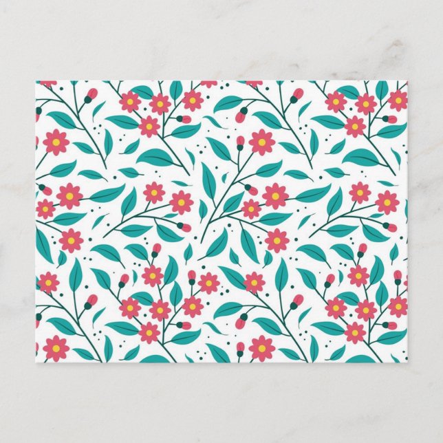 Blume Postkarte (Vorderseite)