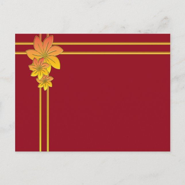 Blume Postkarte (Vorderseite)