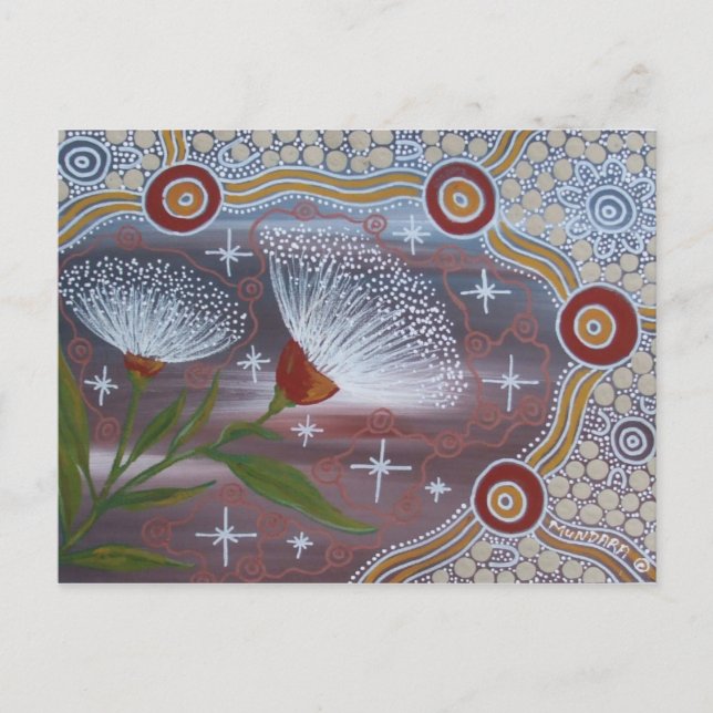 Blume Postkarte (Vorderseite)