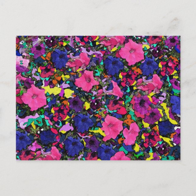 Blume ~ Postkarte / Einladung (Vorderseite)