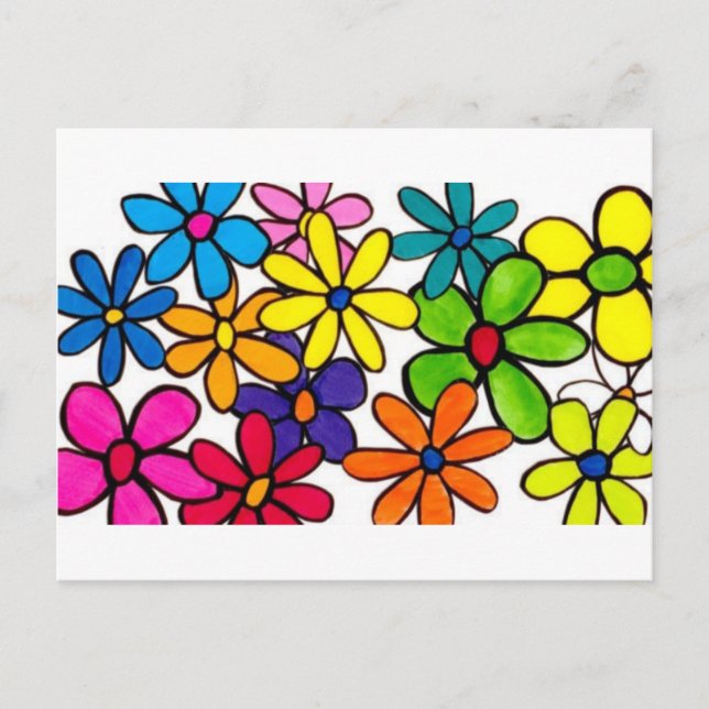 Blume-Postkarte Postkarte (Vorderseite)