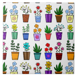 Blume Pots Keramik Tile Fliese
