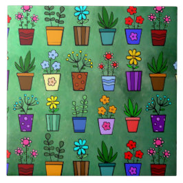 Blume Pots Keramik Tile Fliese