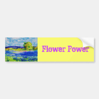 Blume Power Autoaufkleber