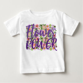 Blume Power Baby T - Shirt Top lila boho Einstellu