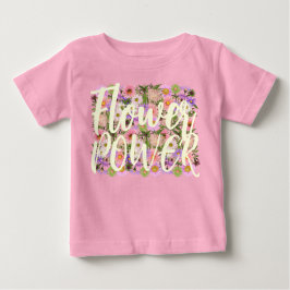 Blume Power Baby T - Shirt Top rosa Boho Einstellu