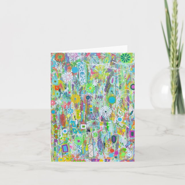 Blume Power Blank-Note-Karte Dankeskarte (Vorderseite)