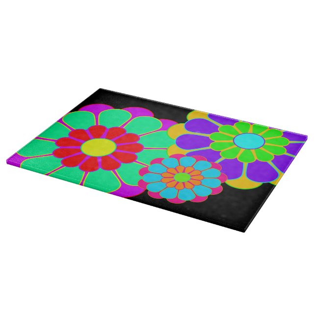 Blume Power Bloom I II III Schneidebrett (Ecke)