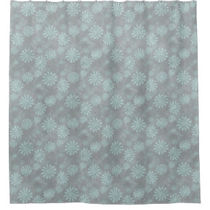 Blume Power Blüte eisblau + Ihre Ideen Duschvorhang