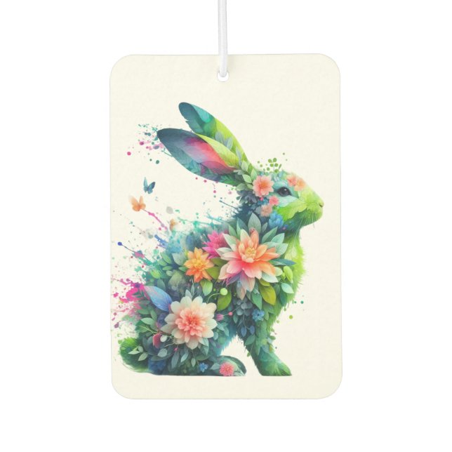 Blume Power Bunny Rabbit Autolufterfrischer (Vorderseite)