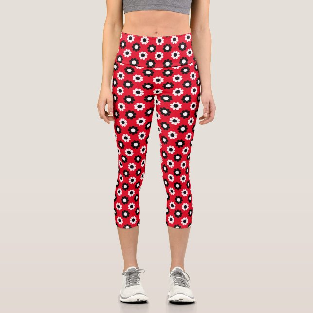 Blume Power Capri Leggings (Vorderseite)