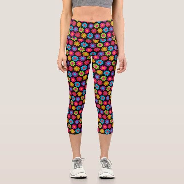 Blume Power Capri Leggings (Vorderseite)