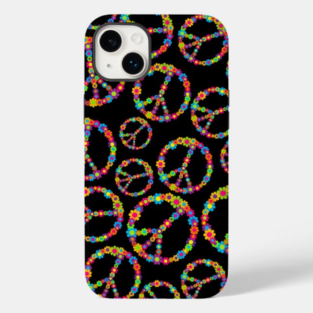Blume Power Daisy Peace Case-Mate iPhone Hülle (Rückseite)