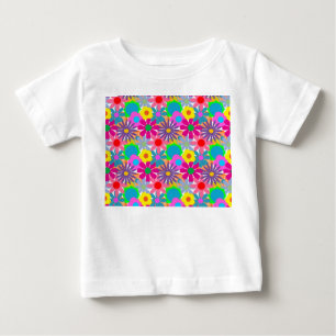 Blume Power der 1970er Jahre Baby T-shirt