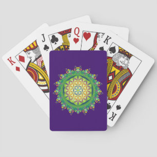 Blume Power des Lebens / Lebensgefühl Spielkarten