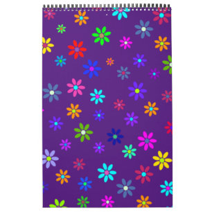Blume Power Dusche - farbiges Muster 1 Kalender