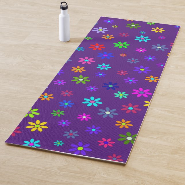 Blume Power Dusche - farbiges Muster 1 Yogamatte (Beispiel)