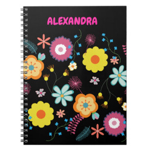 Blume Power farbenfroh rosa Notizblock