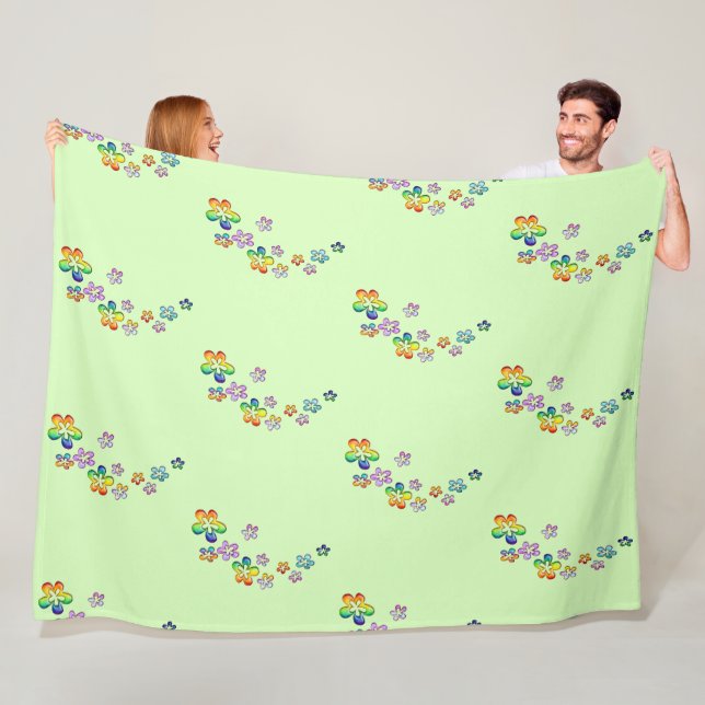 Blume Power Floating Blossoms 1 Fleecedecke (Beispiel)
