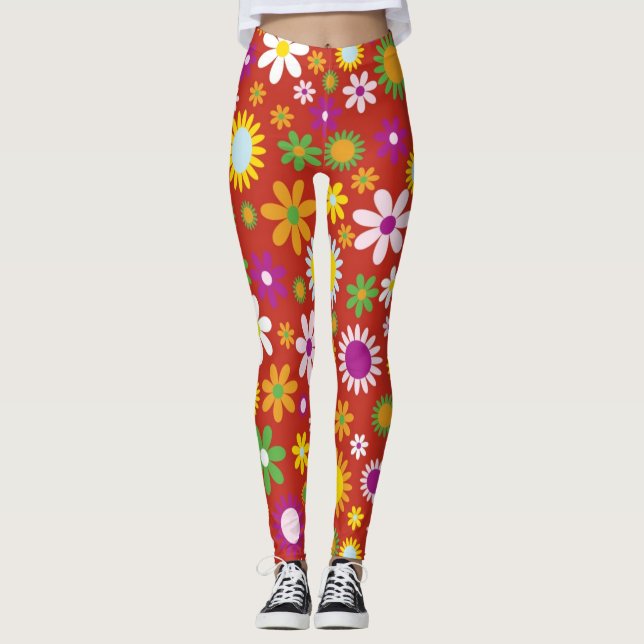 Blume Power Frauen Leggings (Vorderseite)