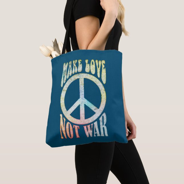 Blume Power Frieden - Liebe nicht Krieg 1 Tasche (Von Nahem)