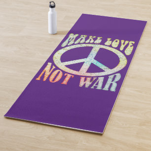 Blume Power Frieden - Liebe nicht Krieg 1 Yogamatte