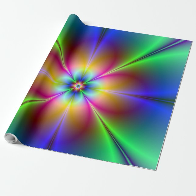 Blume Power Geschenkpapier (Ungerollt)