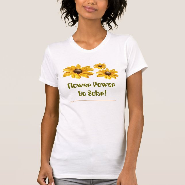 Blume Power Go Solar! Shirts (Vorderseite)