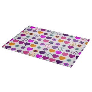 Blume Power HerzfriedenPattern + Ihr Backgr. Schneidebrett