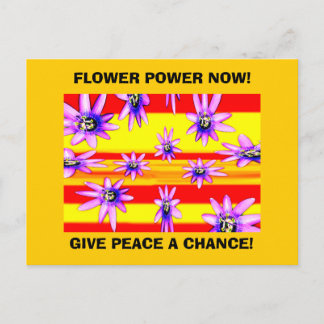 BLUME POWER JETZT! POSTKARTE