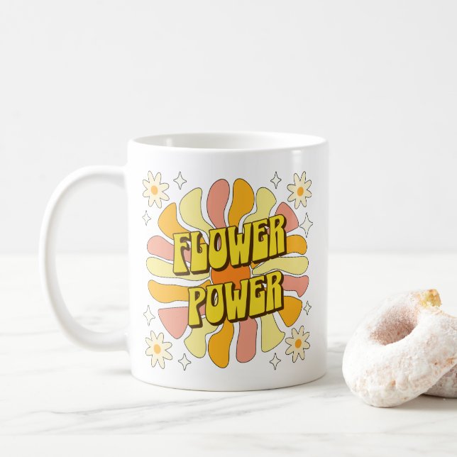 Blume Power Kaffeetasse (Mit Donut)
