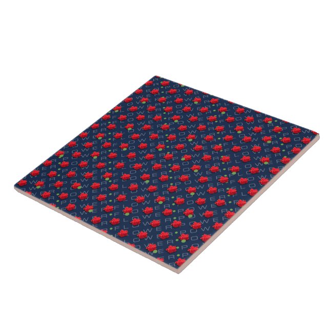 Blume Power Keramik Tile Fliese (Seite)