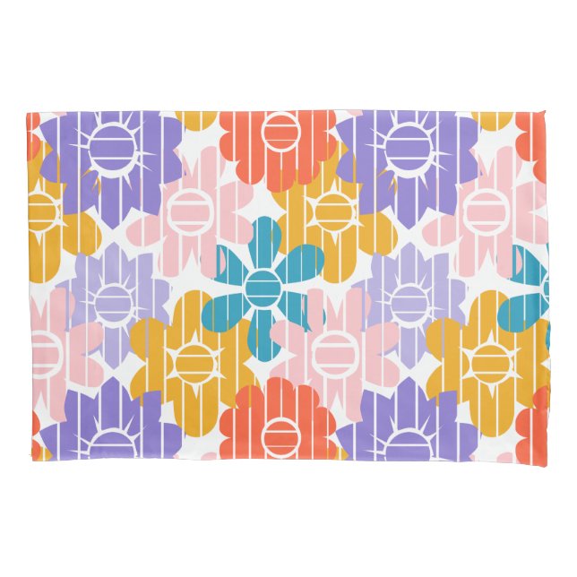 Blume Power Kissenbezug (Vorderseite)