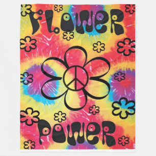 BLUME POWER KRAWATTE DYED Fleece Blanken