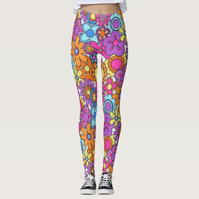 Blume Power Leggings (Vorderseite)