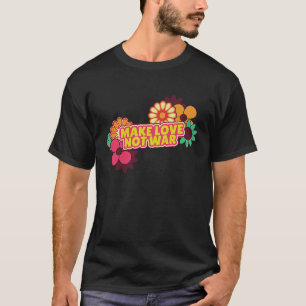 Blume Power Liebe statt Krieg Blume Kinderhipp T-Shirt