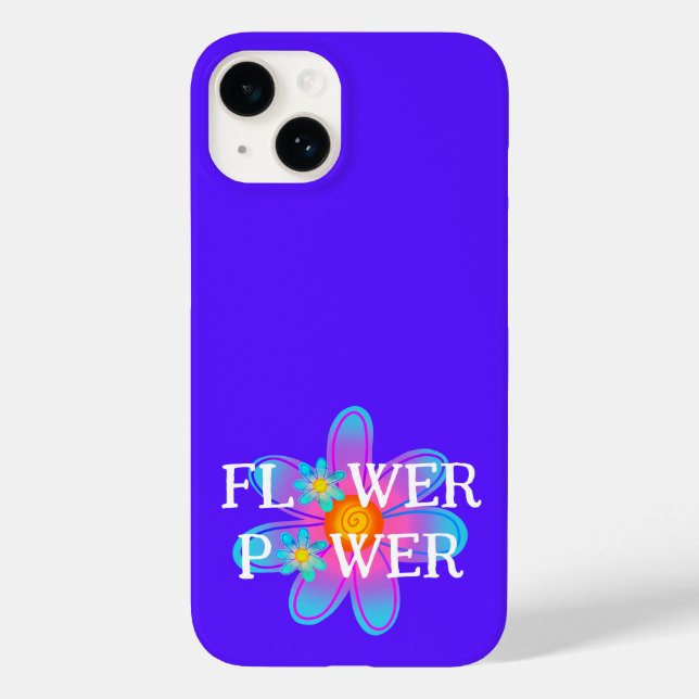 Blume Power Lila Case-Mate iPhone 14 Hülle (Rückseite)
