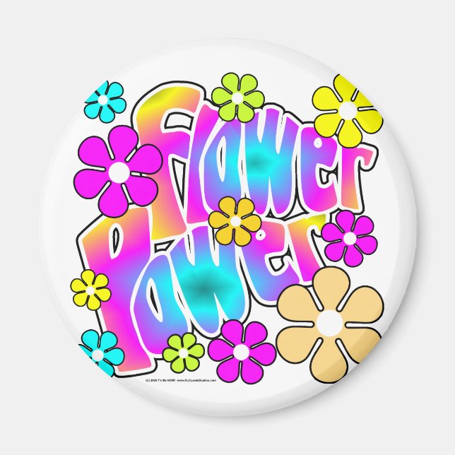 Blume Power Magnet (Vorne)