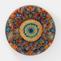 Blume Power Mandala Glass Paperweight