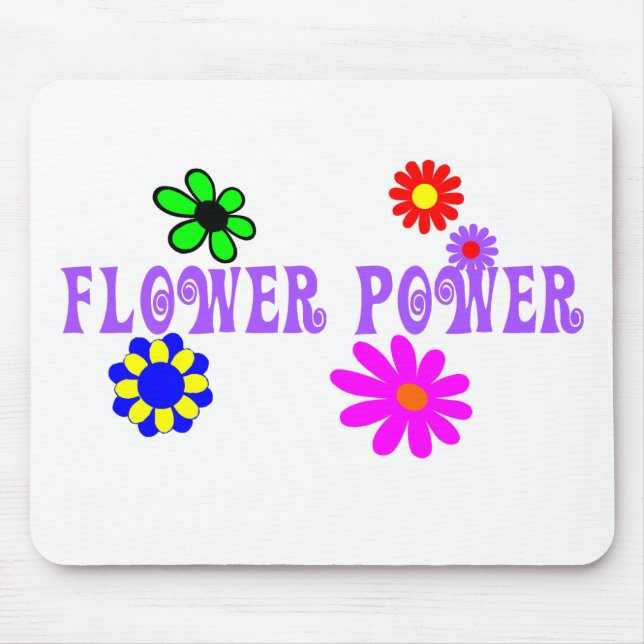 Blume Power Maus-Pad Mousepad (Vorne)