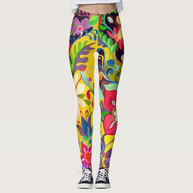 Blume Power Multi Leggings (Vorderseite)